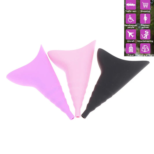 Female Urinal Pee Outdoor Travel Camping Portable Urinal For Women Soft Silicone Disposable Paper Urination Device Stand Up & Pe BBLPillowShop