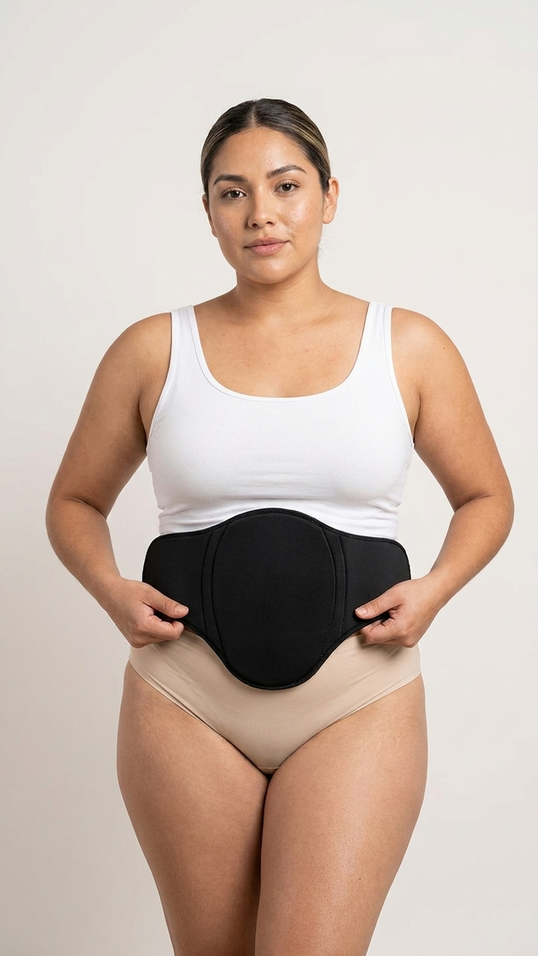 Abdominal Lipo Foam Board & Faja | Post Surgery Belly Flattening Compression Board for Liposuction, BBL, Tummy Tuck & Postpartum Recovery